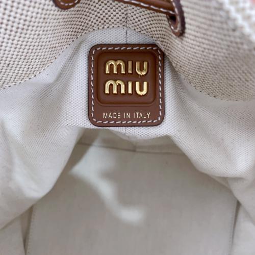 Miu Miu 5BE089 新款帆布水桶包，仿品内幕，价格揭秘