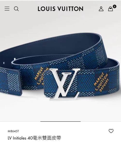 Louis Vuitton LV Initials双面腰带仿品内幕